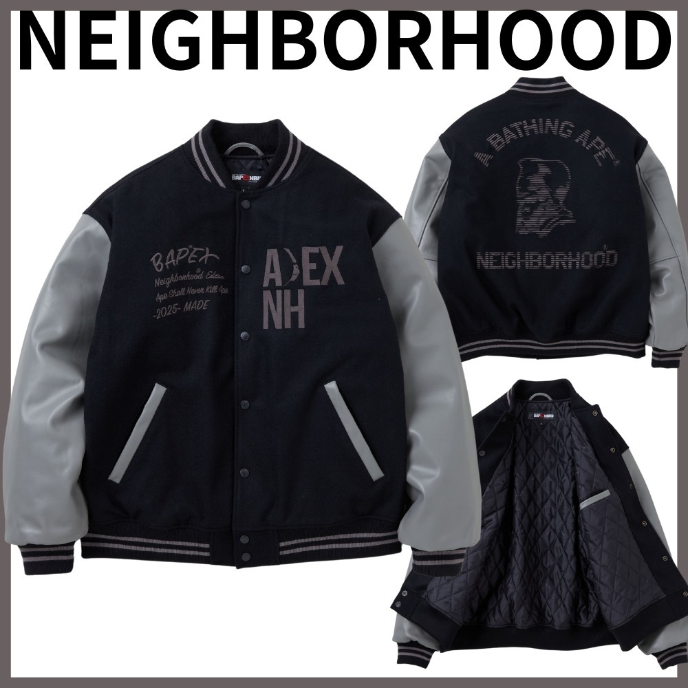 NEIGHBORHOOD】BAPE X NBHD - VARSITY JACKET_NH ver (Neighborhood