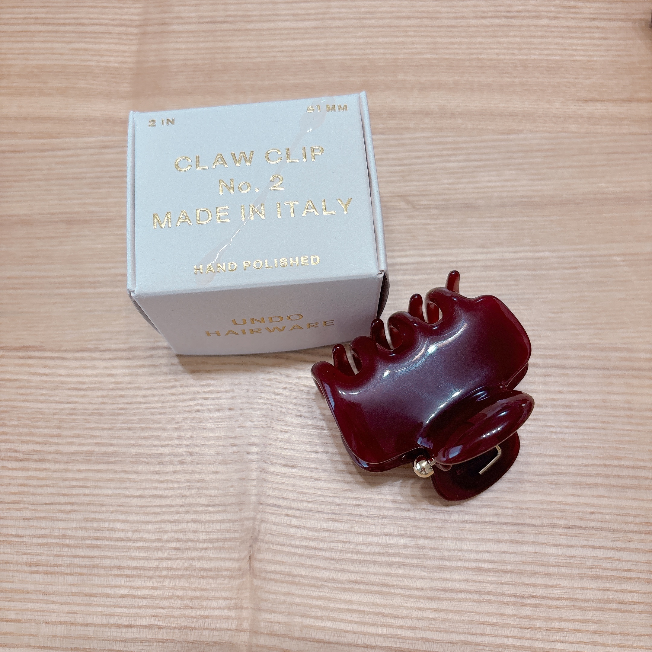 公式完売☆【Undo Hairware】人気急上昇 No. 2 Claw クリップ (UNDO