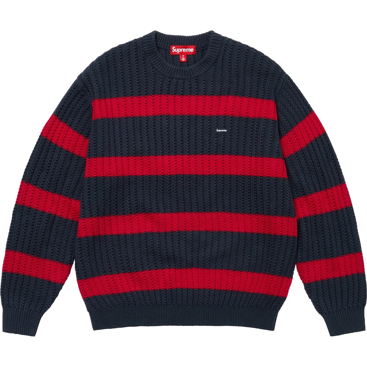 SS25 Supreme Loose Gauge Stripe Small Box Sweater (Supreme/ニット