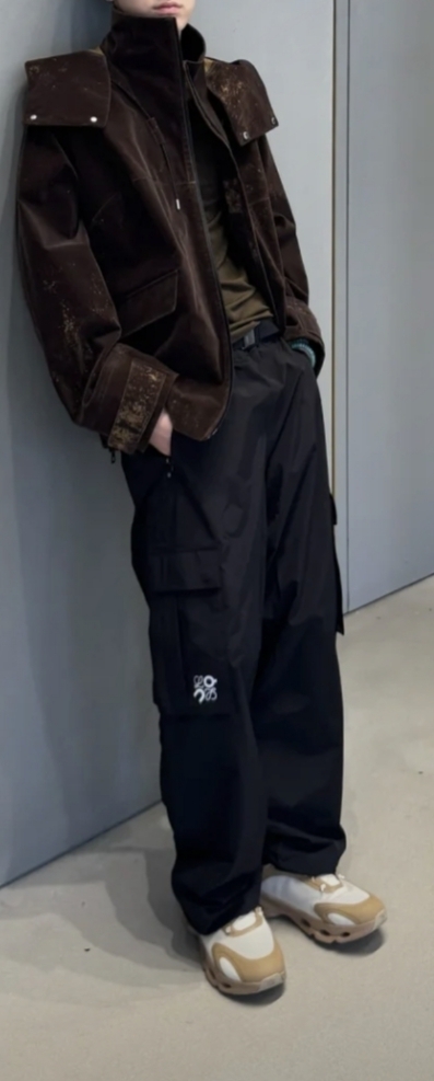 LOEWE X ONコラボ○フロックテクニカルシェル 撥水ジャケット (LOEWE