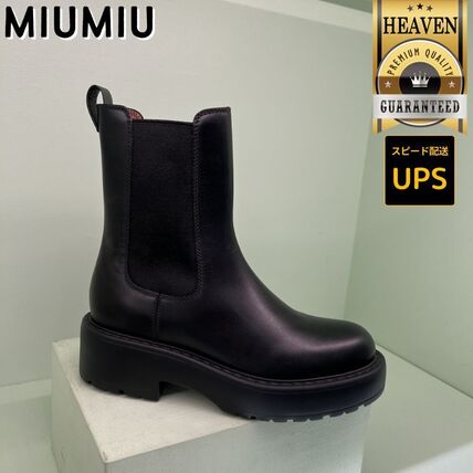 MiuMiu(ミュウミュウ) ショートブーツ・ブーティ(レディース