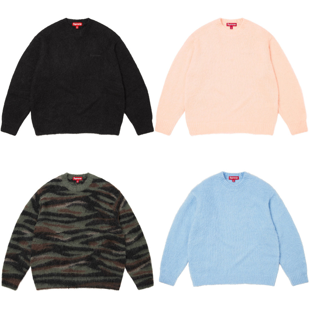 25AW Week10 Supreme Brushed Mohair Sweater (Supreme/ニット