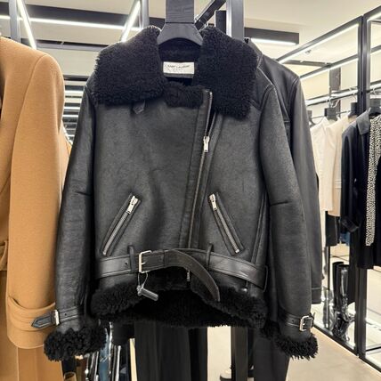 現地価格セール Saint Laurent(サンローラン) ムートン・ファーコート