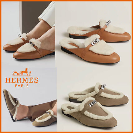 バイカラー HERMES(エルメス) サンダル・ミュール(レディース