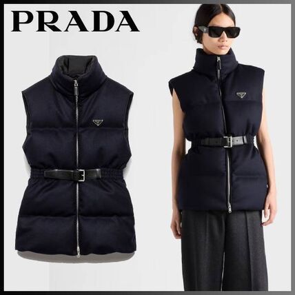 グレー（灰色）系 PRADA(プラダ) ダウンベスト(レディース) - ブランド