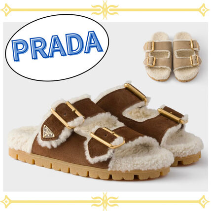 ファー fur もこもこ ふわふわ PRADA(プラダ) サンダル・ミュール