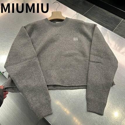 グレー（灰色）系 M MiuMiu(ミュウミュウ) ニット・セーター