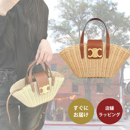 ベージュ系 CELINE(セリーヌ) かごバッグ(レディース) - ブランド通販