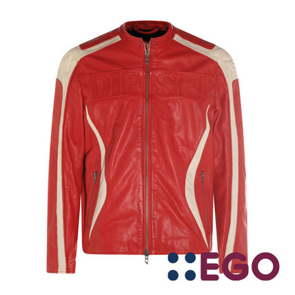 レッド（赤）系 DIESEL(ディーゼル) レザージャケット(メンズ