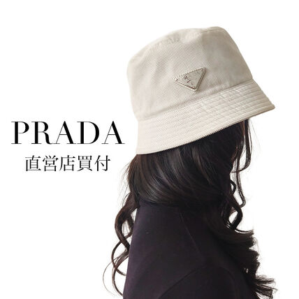 ホワイト（白）系 PRADA(プラダ) ハット(レディース) - ブランド通販の