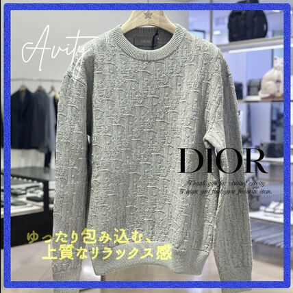 グレー（灰色）系 Dior(ディオール) ニット・セーター(メンズ