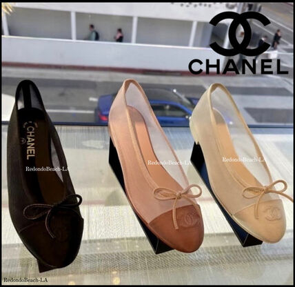メッシュ 24cm CHANEL(シャネル) バレエシューズ(レディース