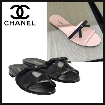 リボン CHANEL(シャネル) サンダル・ミュール(レディース) - ブランド