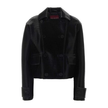 GUCCI(グッチ) レザージャケット・コート(レディース) - ブランド通販