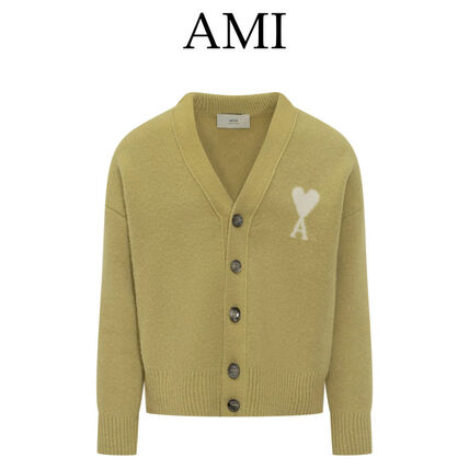 グリーン（緑）系 AMI PARIS(アミ パリス) ニット・セーター(メンズ