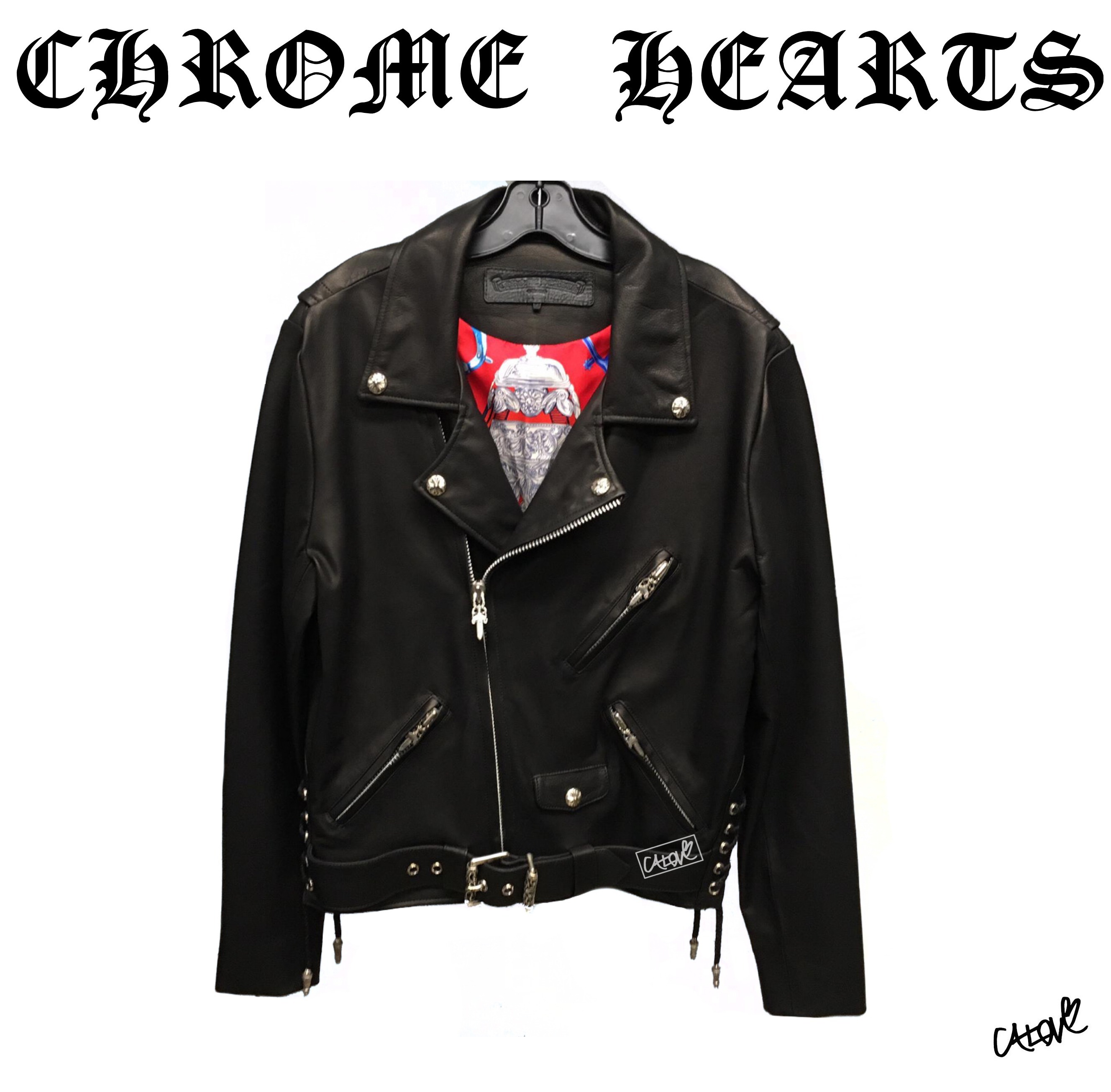 ◇コラボ十クロムハーツxエルメス【JJ DEAN】◇レザージャケット