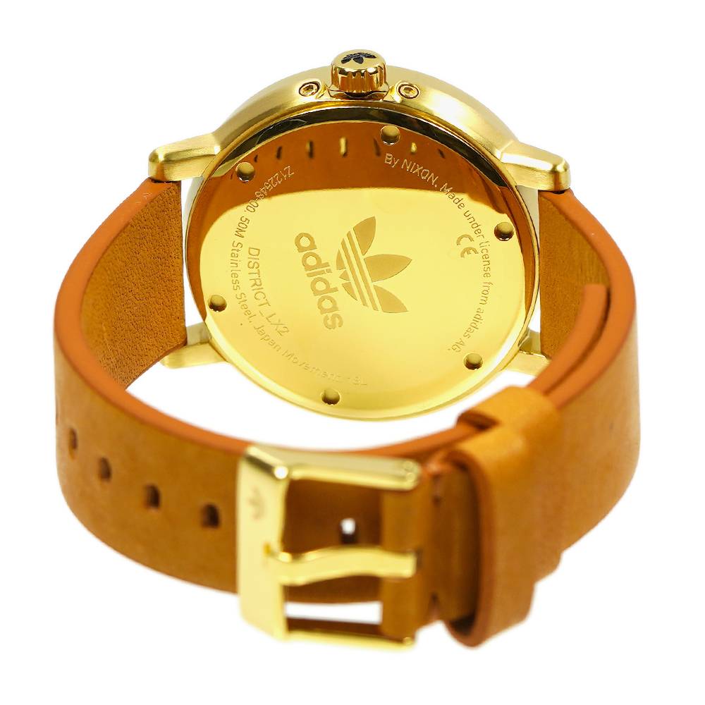 adidas 腕時計 District_LX2 日付カレンダー レザーベルト Z12 (adidas