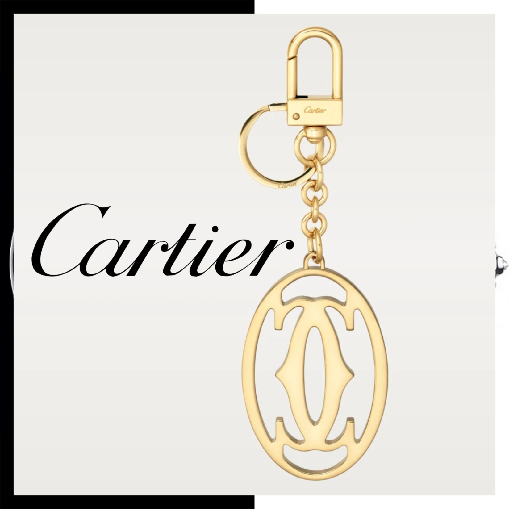 すぐ届く☆ギフトに◎【カルティエ】キーリング ゴールド 関税込