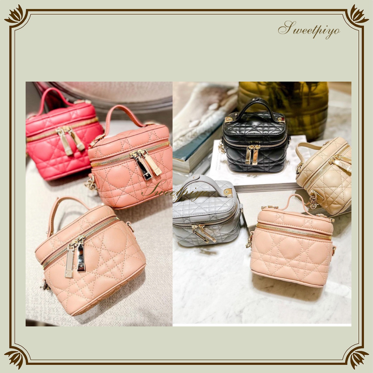 人気】ディオール☆ポシェット ポーチ バニティ ラムスキン (Dior