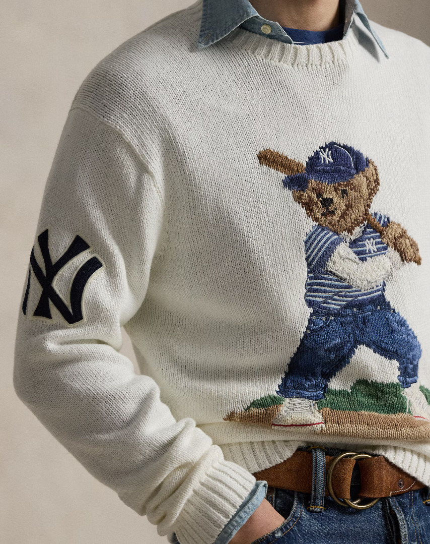新作コラボ】 ラルフローレンxヤンキース Poloベア セーター (POLO