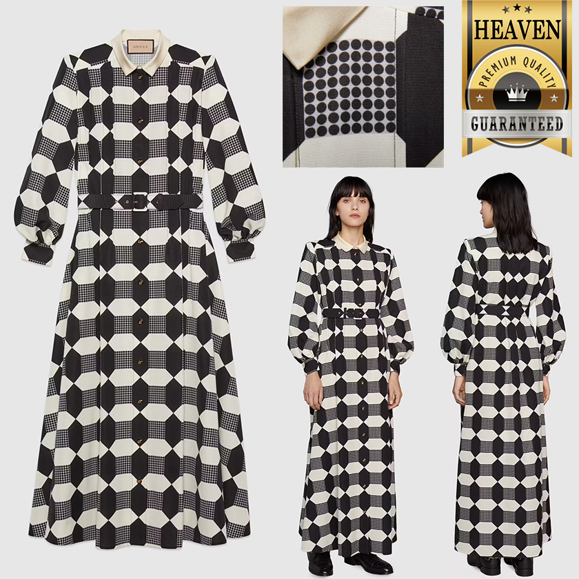 累積売上総額第1位【GUCCI☆グッチ】オプティカル ドレス (GUCCI