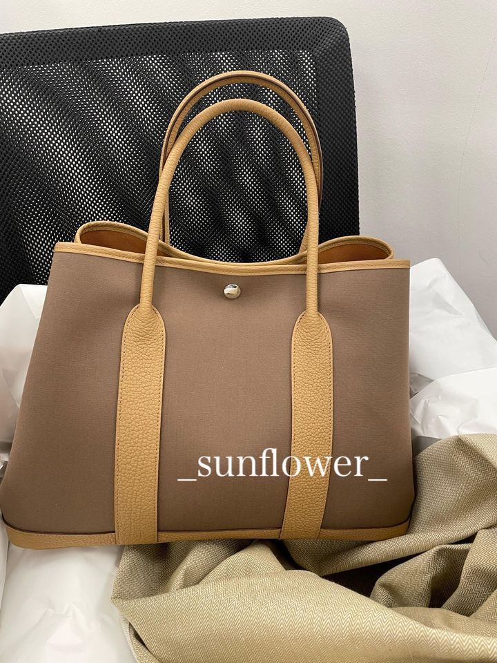 エルメス ガーデンパーティー36 エトゥープ/ビスキュイ (HERMES