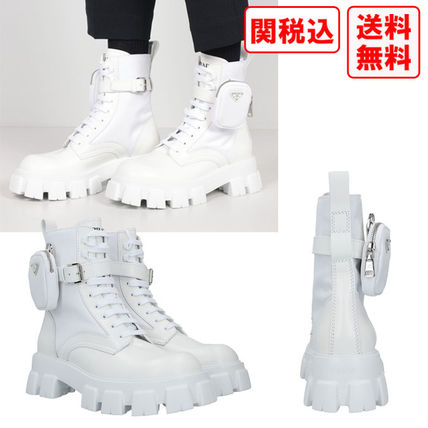 PRADA プラダ 白 ホワイト レインブーツ 37 長靴 ホワイト（白）系