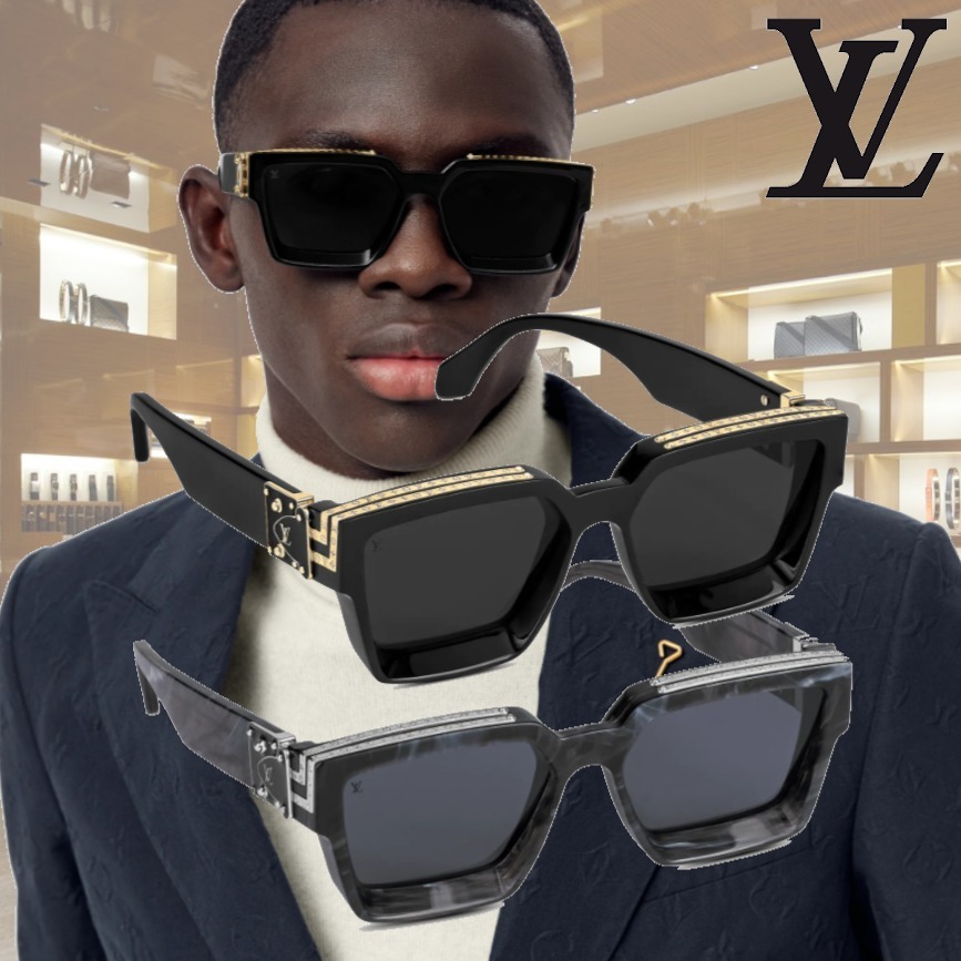 すぐ届く ルイヴィトン サングラス 1.1 ミリオネア メンズ 黒 (Louis