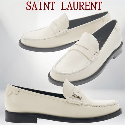 ホワイト（白）系 23cm Saint Laurent(サンローラン) ローファー
