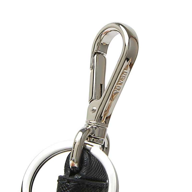 ☆送料関税込☆PRADA サフィアーノ トライアングル キーリング (PRADA