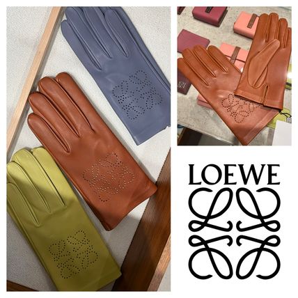 LOEWE】ギフトに最適☆アナグラム レザー手袋 (LOEWE/手袋) 101061317