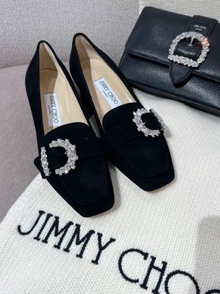 ジミーチュウ Cheri 4.5cm ビジュー ローファー Jimmy Choo (Jimmy