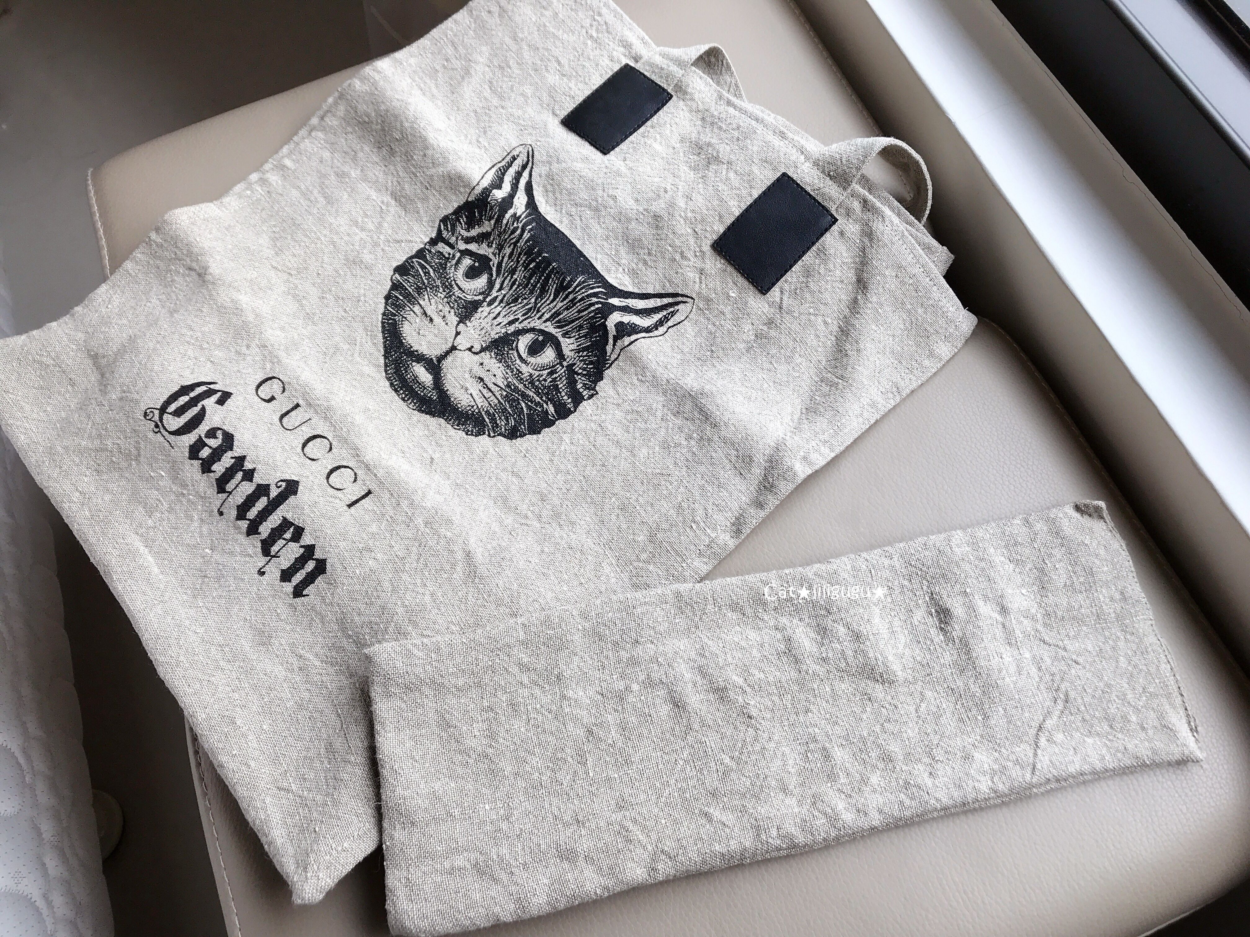 レア限定品(グッチ)猫/ネコ☆プリントトートバック☆キャンバス (GUCCI