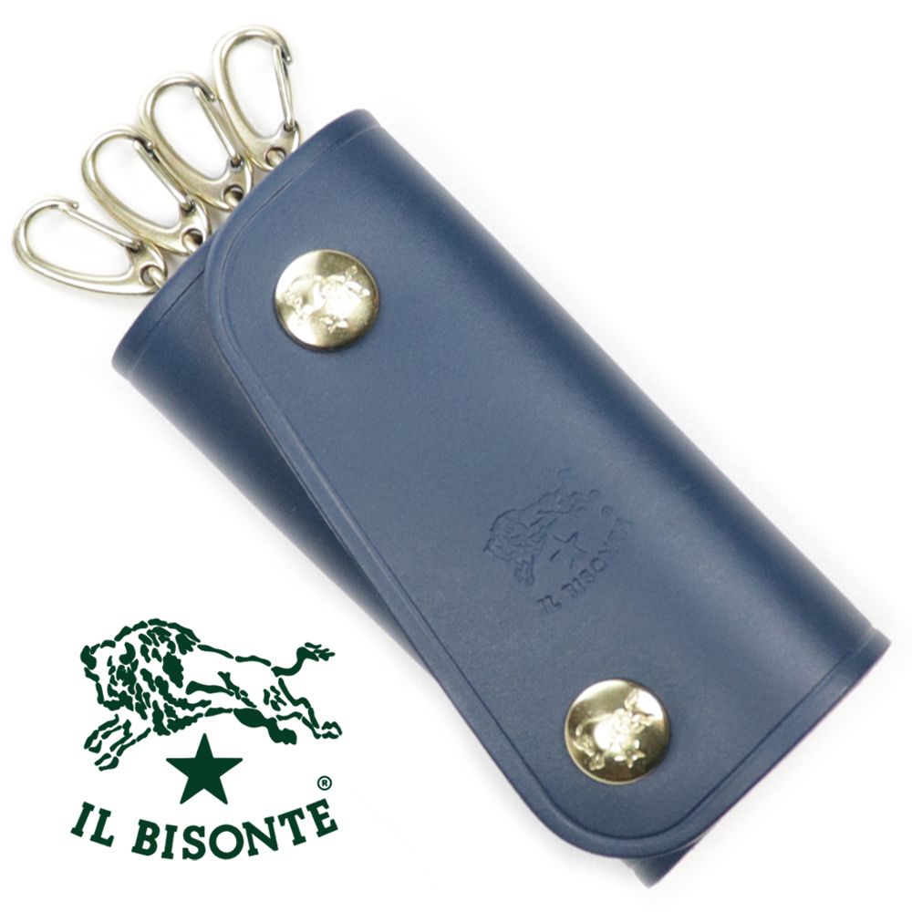 Mont Blanc ネイビー レザー キーケース Mont Blanc ネイビー レザー