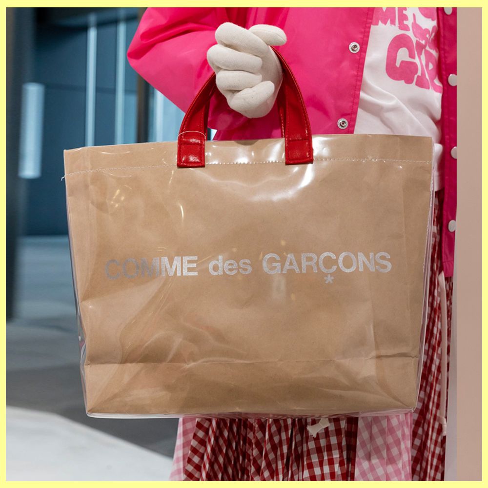 COMME des GARCONS GIRL 限定 ロゴ PVC トートバッグ (COMME des