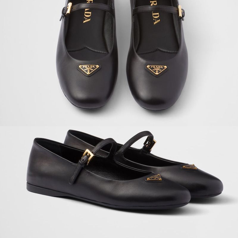 PRADA ナッパレザー バレリーナ (PRADA/バレエシューズ) 1F567N 038