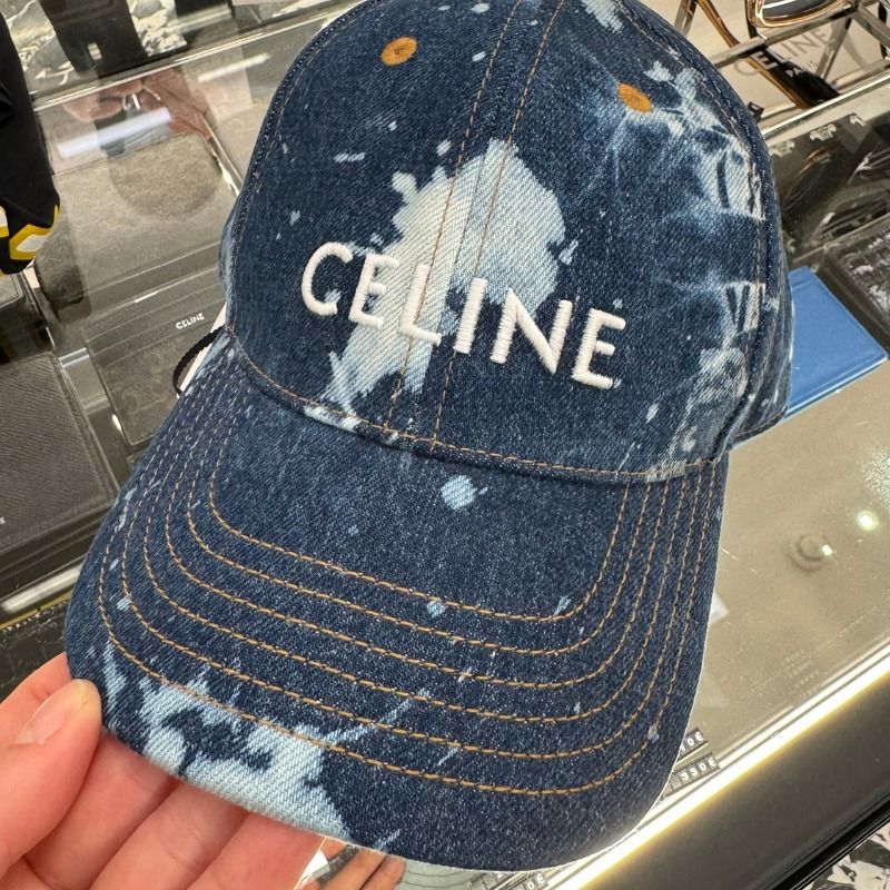 ☆デニム☆【CELINE】 ホライズンプリントデニム キャップ (CELINE