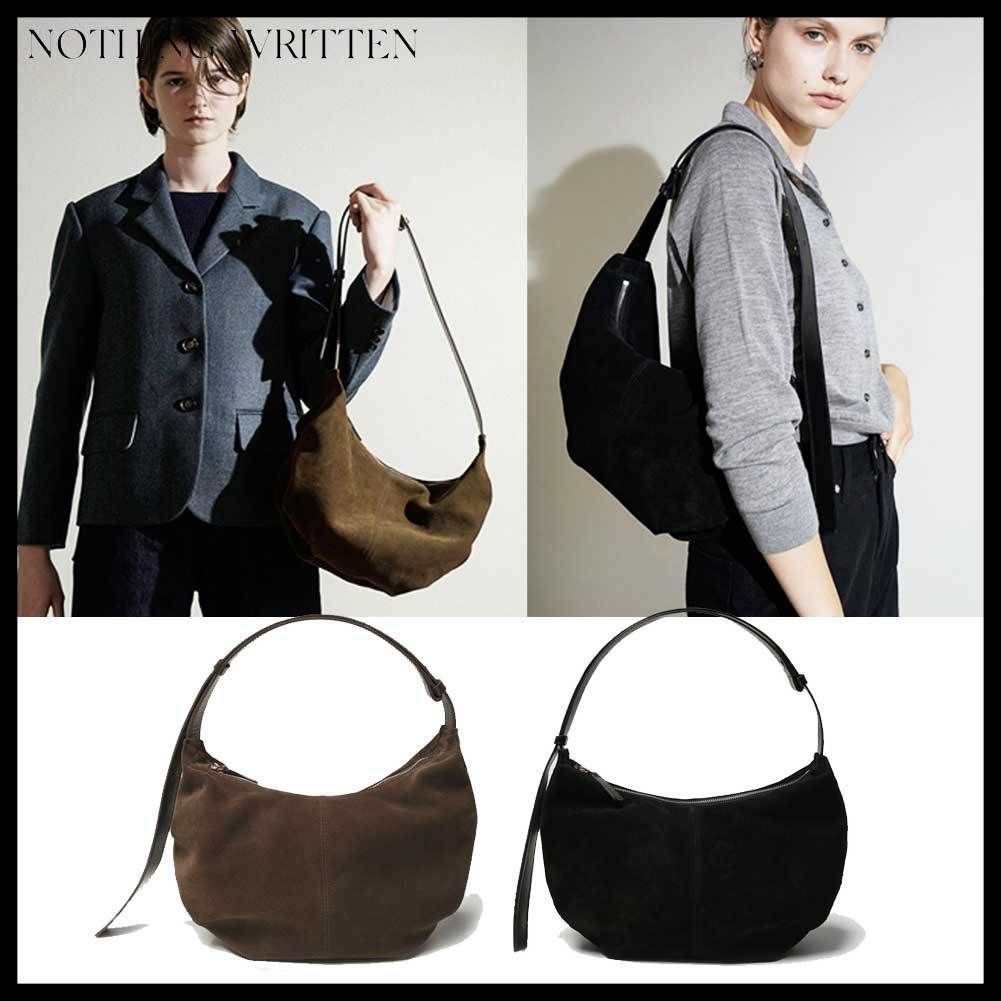 ○NOTHING WRITTEN○SHOULDER LEATHER BAG バッグ スエード (NOTHING