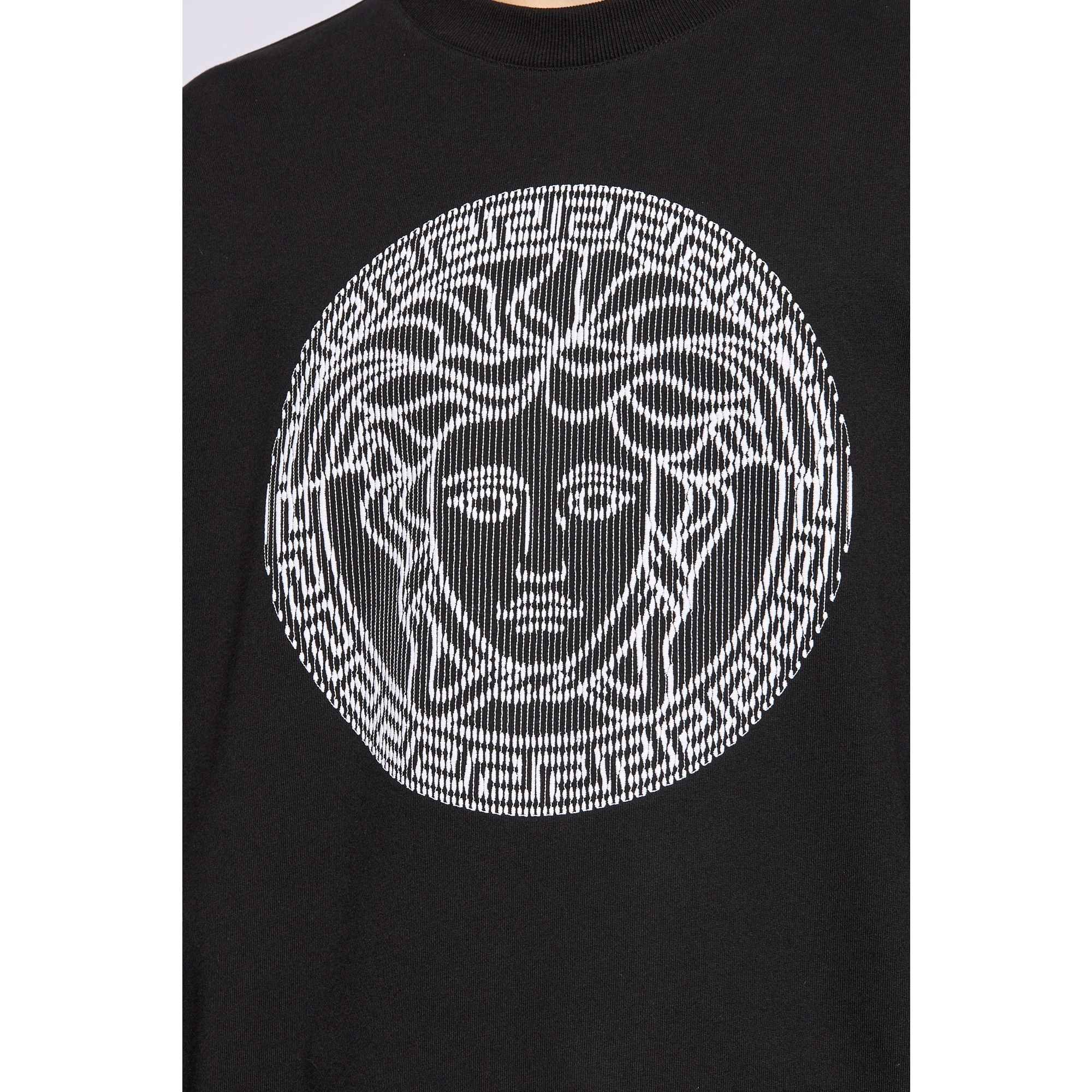 VERSACE メドゥーサ スライス 刺繍 スウェットシャツ ブラック