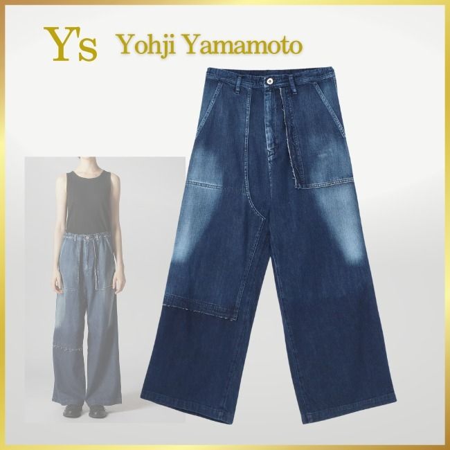 Y's☆YohjiYamamoto] マジックウォッシュDENIM STRAIGHT PANTS (Yohji