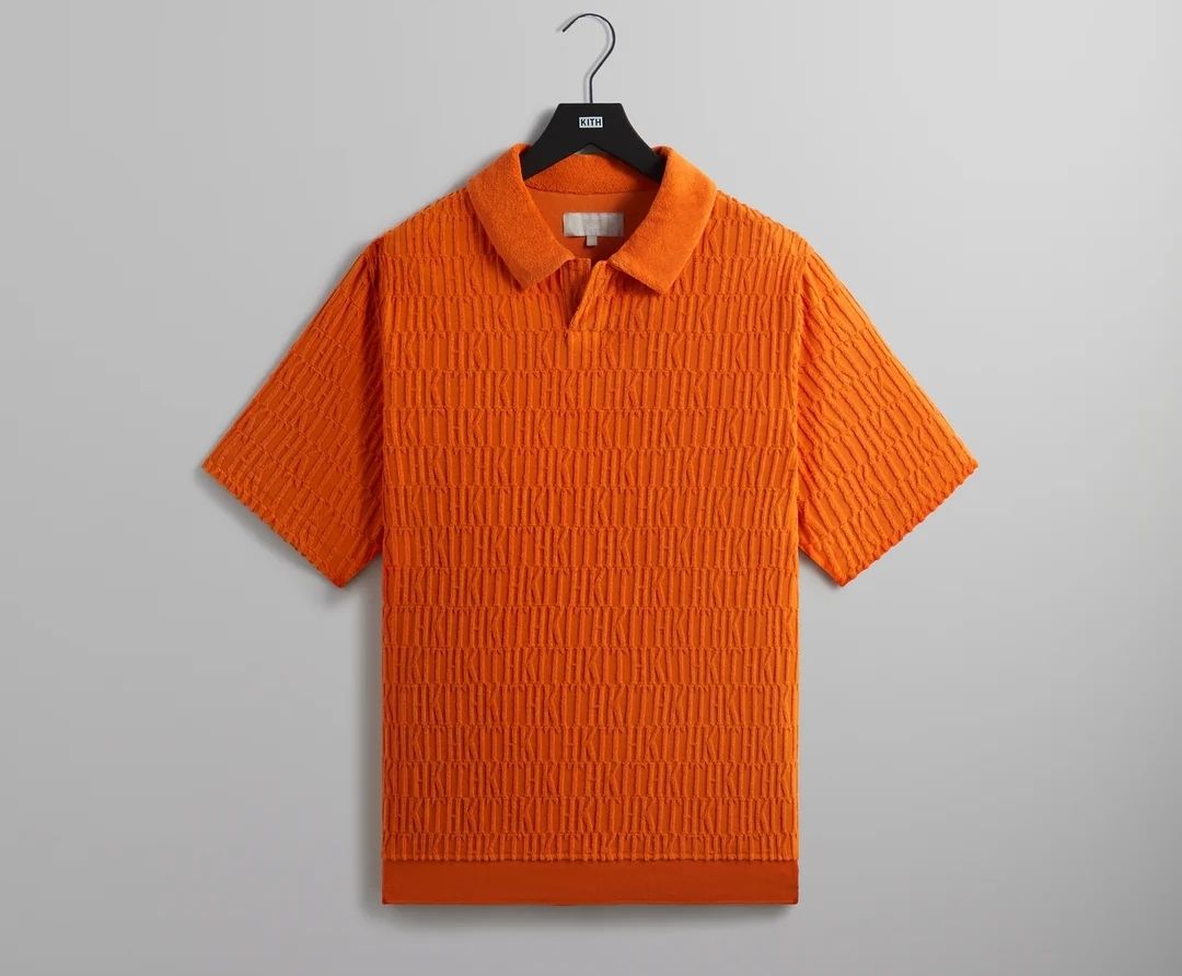 ☆24SS 最新作☆Kith Monogram Leo Terry Polo (KITH NYC/ポロシャツ