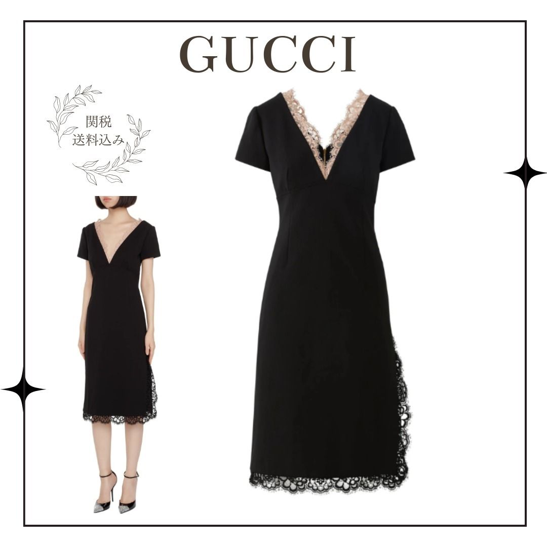 GUCCI】レースミディドレス (GUCCI/ワンピース) 107174447【BUYMA】
