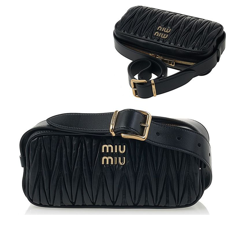 MIU MIU マテラッセレザー ショルダーバッグ (MiuMiu/ショルダーバッグ