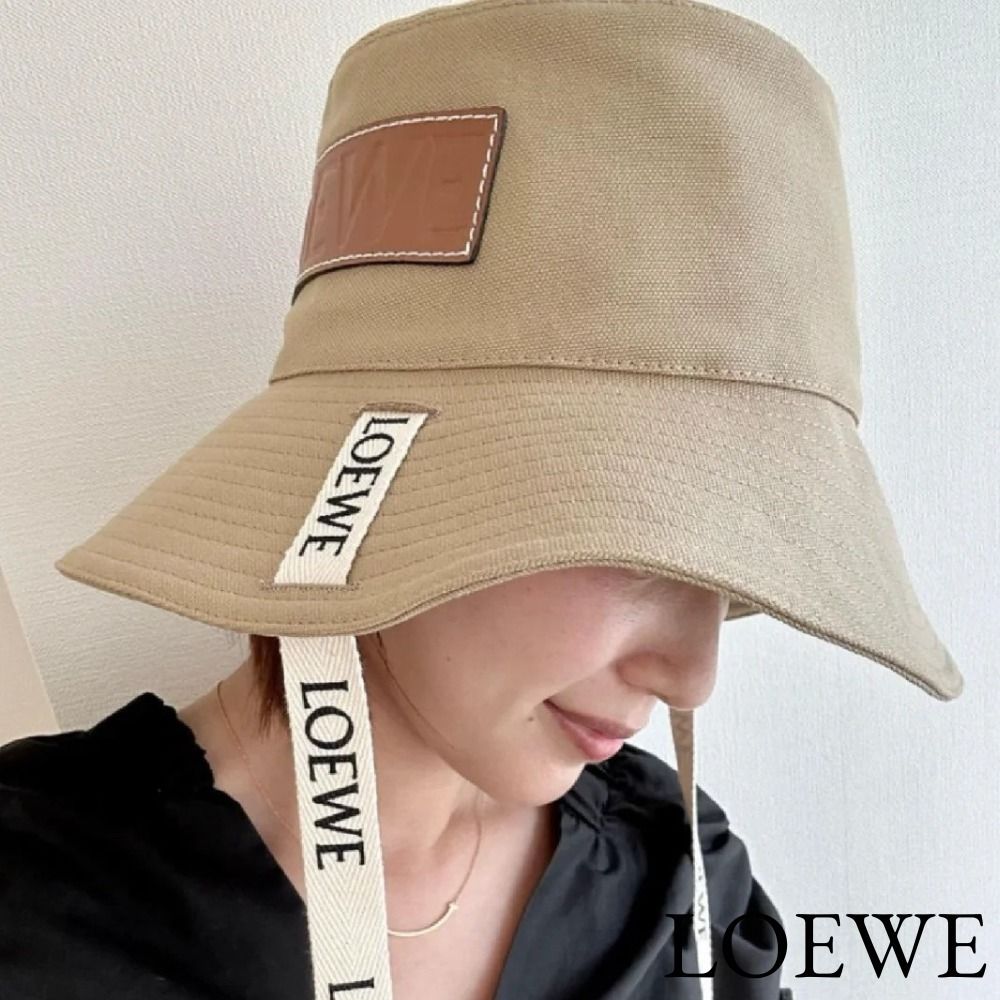 人気 LOEWE ロエベ フィッシャーマンハット（キャンバス）サンド