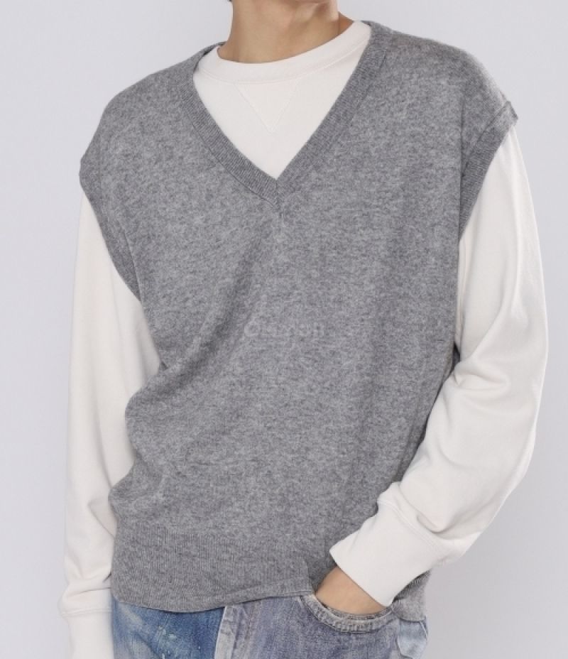 AURALEE｜VESTS (Super Fine Cashmere Silk Knit Vest Top T (AURALEE