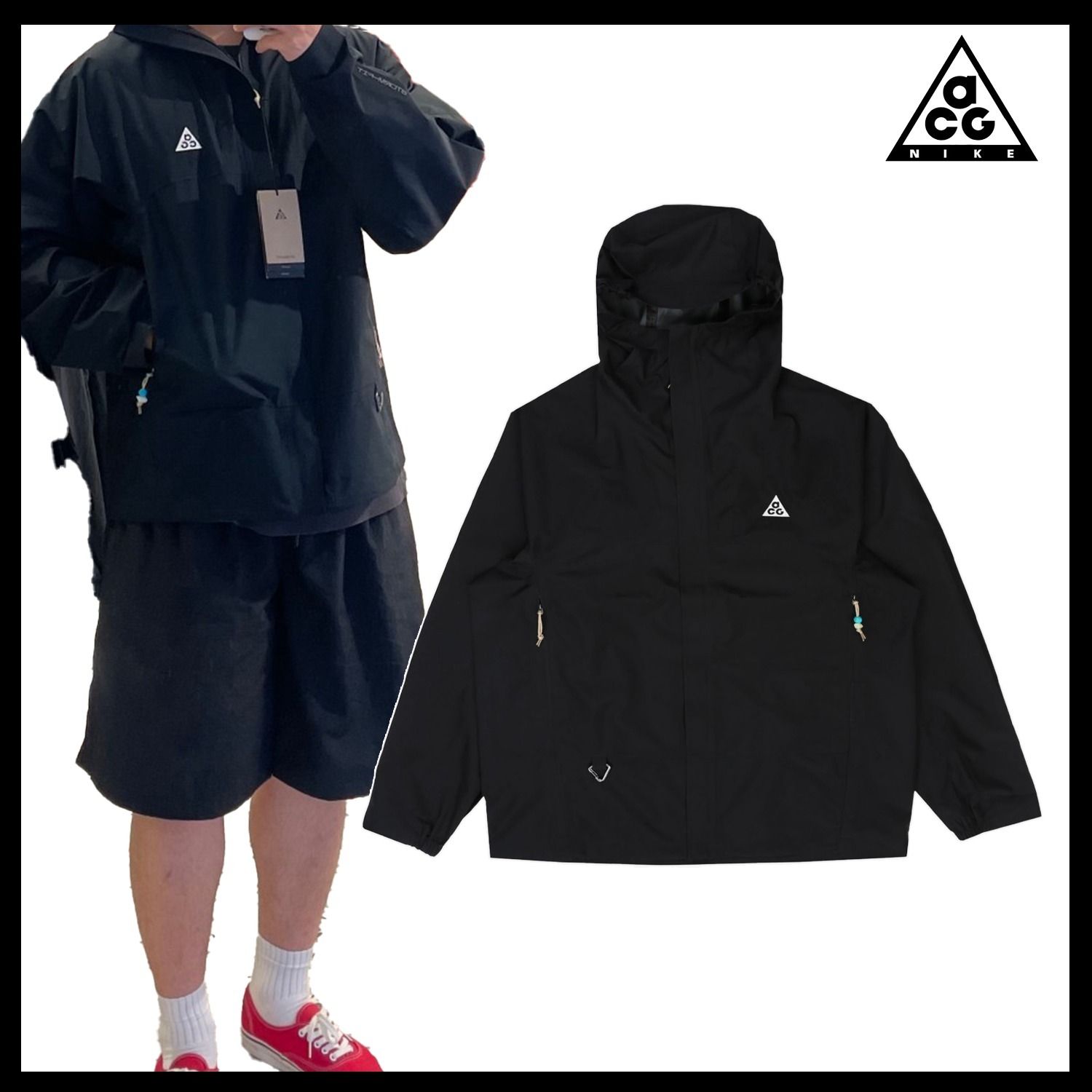 Nike】ACG Storm-Fit ADV Cascade Rains FullZip Jacket BLACK (Nike