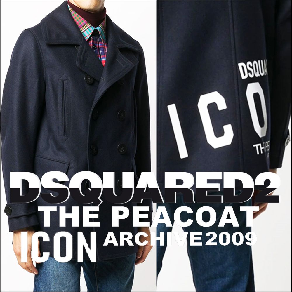 DSQUARED2 ディースクエアード 22-23AW 25周年限定 ICON Pコート (D