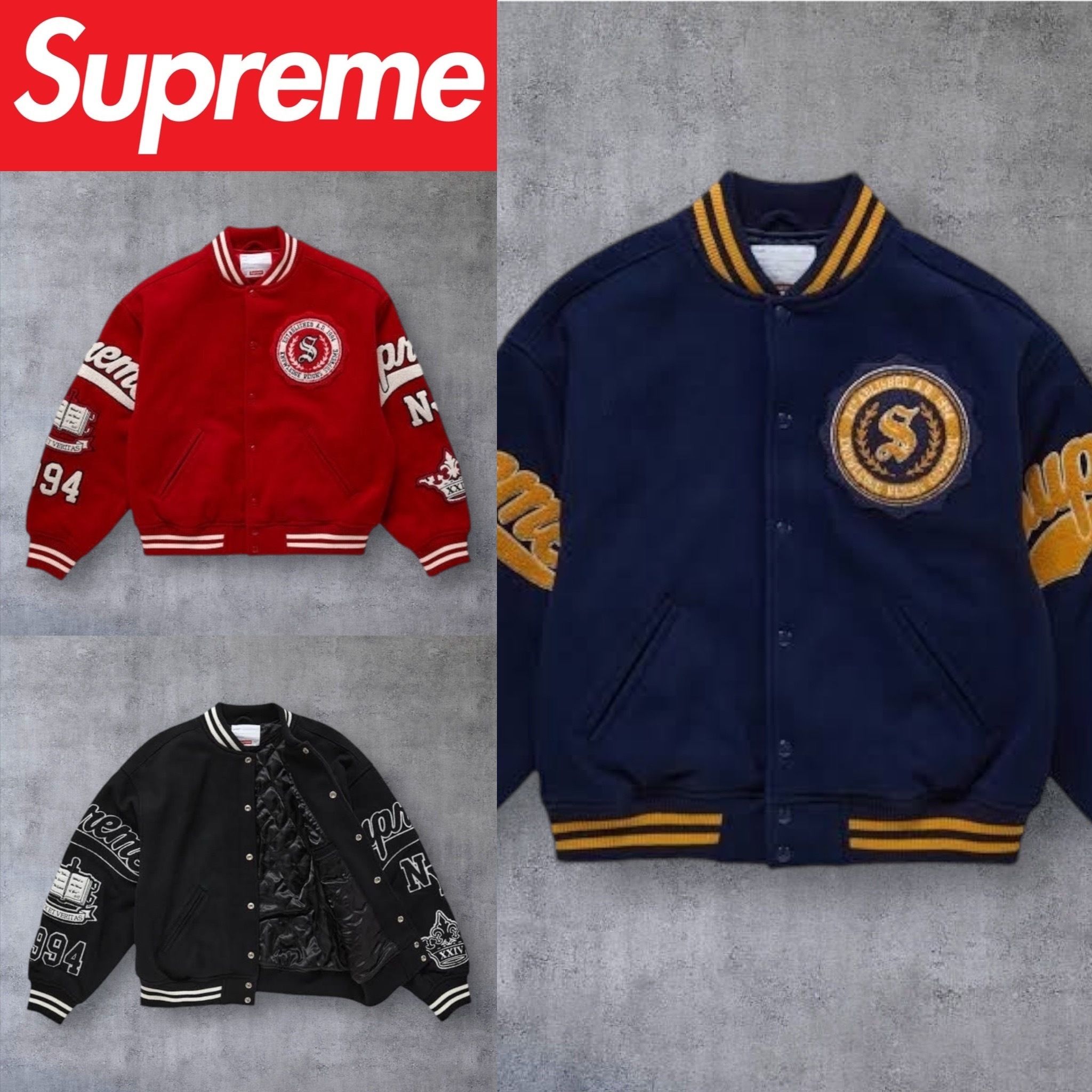 2024FW】Supreme Veritas Varsity Jacket (Supreme/スタジャン