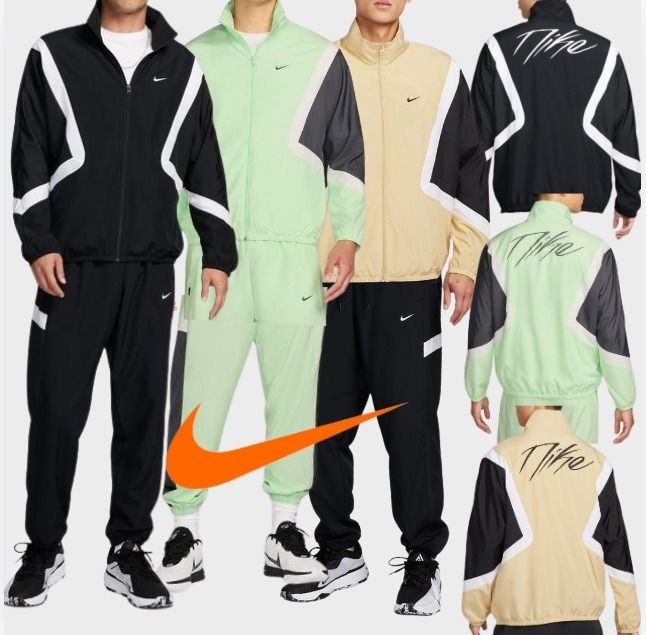 NIKE メンズ ウーブンバスケットボールジャケット & パンツ (Nike