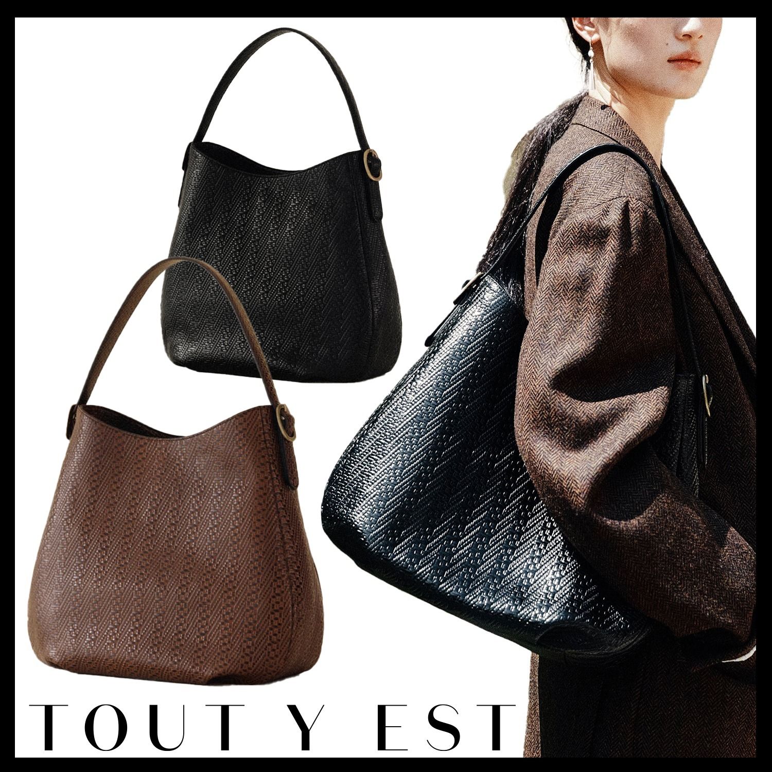 TOUT Y EST】トゥティエ SAC CANOT BAG ☆韓国人気☆ 追跡付 (TOUT Y